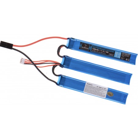 BATTERIE LIPO 11.1V 1300mAh 25C SPLIT TYPE  (NIMROD)