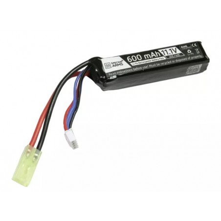 BATTERIE LIPO 11,1V 600mAh 20/40C POUR PDW MINI TAMYA (SPECNA ARMS)