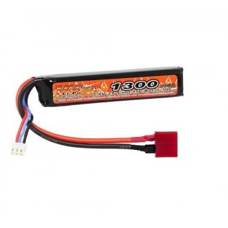 BATTERIE LIPO 7,4V 1300mAh 1 STICK DEAN (VB POWER)