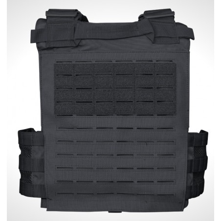 VESTE PORTE PLAQUES 600D QUICK DETACH NOIR