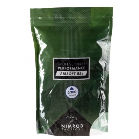 BILLES 0,30GR PROFESSIONNAL PERFORMANCE BLANCHES NIMROD  *