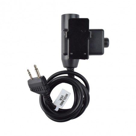 ADAPTATEUR PTT POUR CASQUE MIDLAND NOIR (ELEMENT)