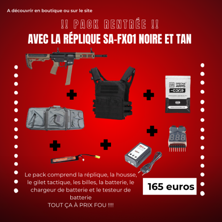 PACK RENTRÉE SA-FX01 FLEX HAL ETU NOIRE ET TAN