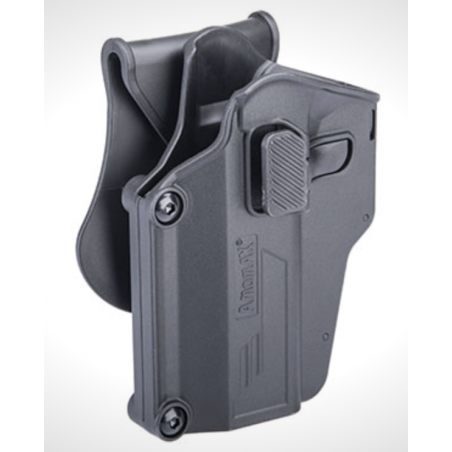 HOLSTER UNIVERSEL RIGIDE AMOMAX GAUCHER NOIR AM-UHL