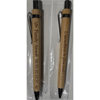 STYLO EFFET BOIS PERSONNALISABLE