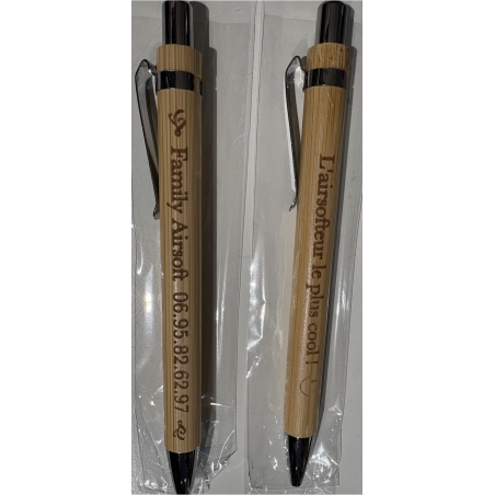 STYLO EFFET BOIS PERSONNALISABLE