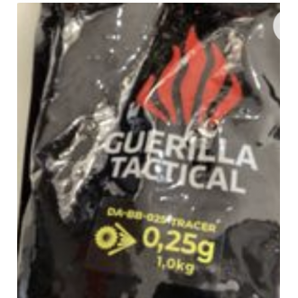 BILLES TRAÇANTES 0,25GR GUERILLA TACTICAL