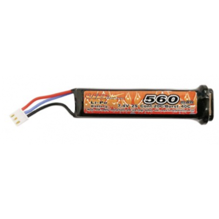 BATTERIE LIPO 7,4V 560 MAH 20/40C (VB POWER)*
