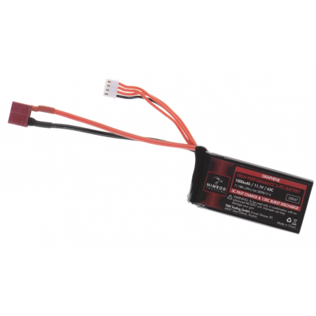 BATTERIE LIPO 11,1V 1000mAh 65C GRAPHENE PEQ TYPE T-PLUG**