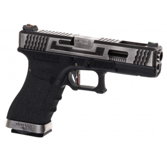 G-FORCE 17 SV SILVER BARREL METAL VERSION GBB NOIR (WE)