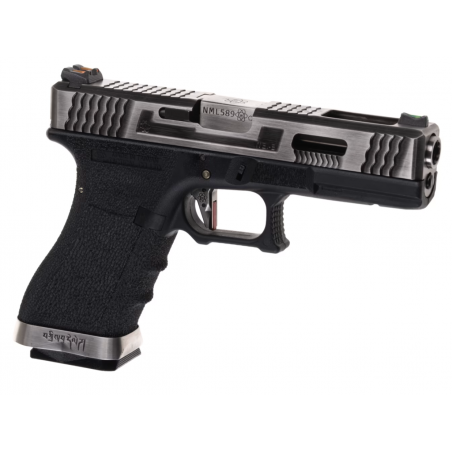 G-FORCE 17 SV SILVER BARREL METAL VERSION GBB NOIR (WE)