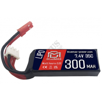 BATTERIE 7,4V 300mAh 35C HPA micro JST (BLUEMAX)