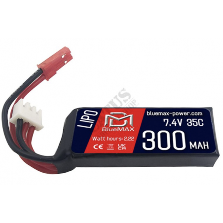 BATTERIE 7,4V 300mAh 35C HPA micro JST (BLUEMAX)