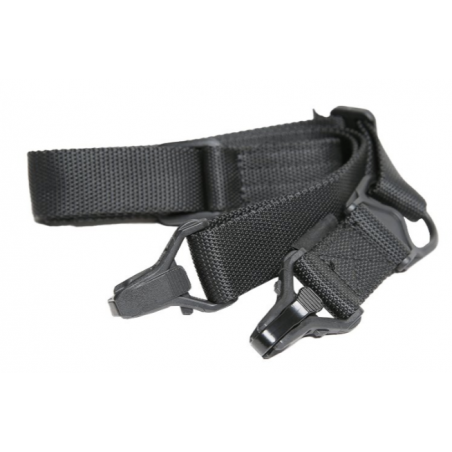 SANGLE TACTIQUE À UN ET DEUX POINTS NOIRE (FMA)