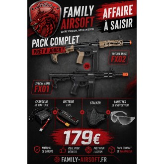 PACK SA-FX01 FLEX HAL ETU NOIRE ET ORANGE (SPECNA ARMS)