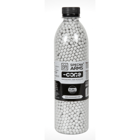 BILLES 0,25GR CORE EN BOUTEILLE DE 3000 BILLES (SPECNA ARMS)