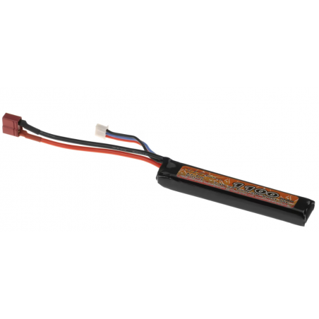 BATTERIE LIPO 7.4V 1100mAh 20C STOCK TUBE TYPE T-PLUG (VB POWER)