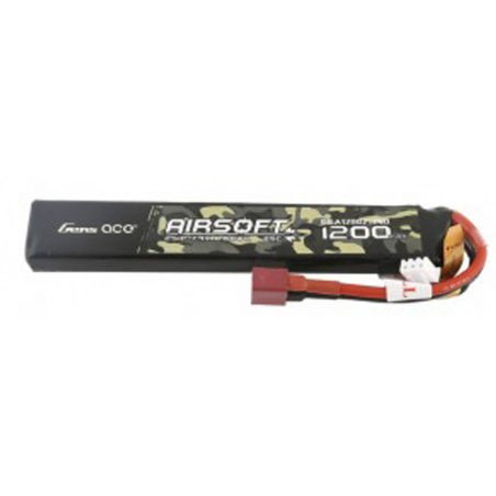 BATTERIE LIPO 7,4V 1200mAh T-plug (GENS)