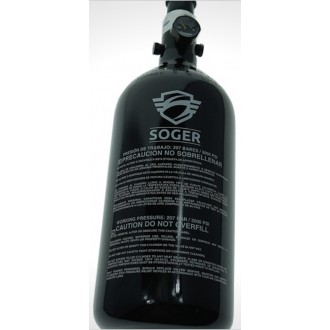 BOUTEILLE SOGER AVEC PRESET HPA 0.8L ALU 3000 PSI