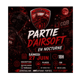 PARTIE NOCTURNE LE SAMEDI 27 JUIN ORGANISÉE PAR LA TEAM...