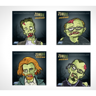 CIBLE 14X14CM ZOMBIE X100 (ASG)