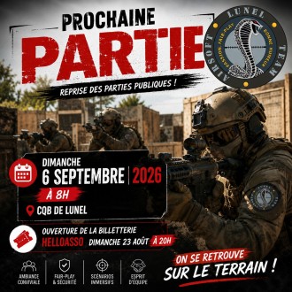 PARTIE DOMINICALE LE 6 SEPTEMBRE ORGANISÉE PAR L'AIRSOFT...