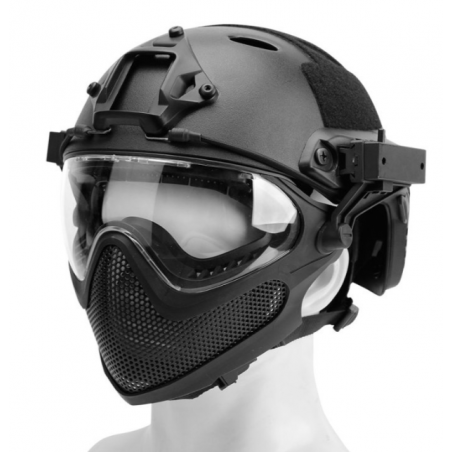 CASQUE PILOTEER TYPE B NOIR TAILLE L (GUERILLA TACTICAL)
