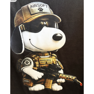 T-SHIRT NOIR "SNOOPY"