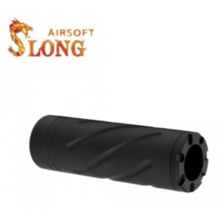 SILENCIEUX 14MM CCW TYPE C - 110MM (SLONG AIRSOFT)