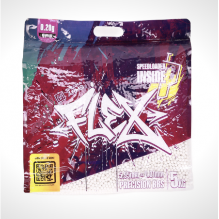 BILLES 0,25GR FLEX PRÉCISION EN SACHET DE 5KG AVEC SPEEDLOADER (SPECNA ARMS)