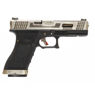 PISTOLET 6MM GAZ T7 SV SLIDE SV BARREL BK FRAME (WE)