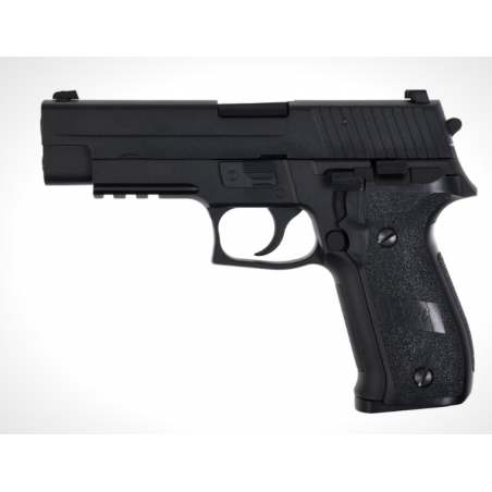 PISTOLET 6MM GAZ F226 AVEC RAILS NOIR (WE)
