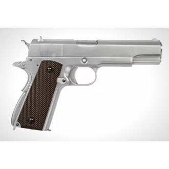 PISTOLET 6MM GAZ 1911 SILVER (WE)