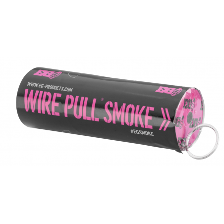 FUMIGÈNE À GOUPILLE SIMPLE SORTIE ROSE WP40