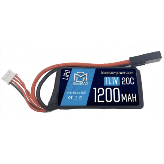 BATTERIE LIPO 11,1V 1200mAh 20C PEQ/AN-15 TAMYA (BLUEMAX)
