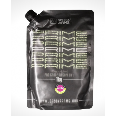 BILLES 0,28GR PRIME TRAÇANTES VERTES EN SACHET (SPECNA ARMS)