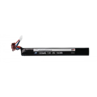 BATTERIE 7,4V 1300mAh 25C 1 STICK (ASG)