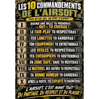 LES DIX COMMANDEMENTS DE L'AIRSOFT (CADRE)